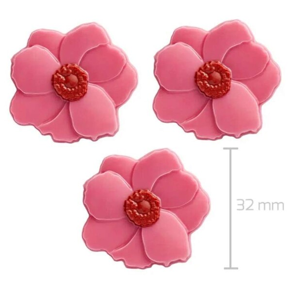 Barbara Luijckx sp. z o. o. Dekorace čokoládová Růžová Magnolie 12 ks