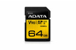 ADATA Premier One SDXC karta 64GB / UHS-II U3 Class 10 / R: 290MB/s / W: 260MB/s (ASDX64GUII3CL10-C)