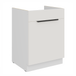 Spodní skříňka pod dřez Aria 60 ZL 1S BB - Premium Box Barva korpusu: Bílá, Barva dvířek: GR - Graphite AFM