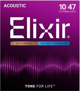 Elixir Polyweb 80/20 Bronze 12-String Light