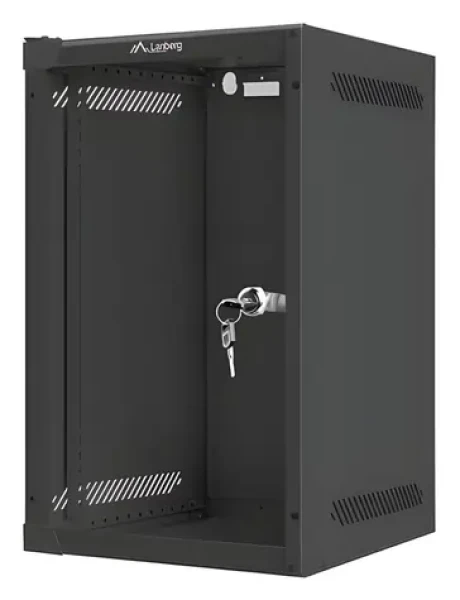 Lanberg WF10-2309-10B černá / Nástěnná skříň / 10" / 9U / 280x310 mm / nosnost 20 kg (WF10-2309-10B)