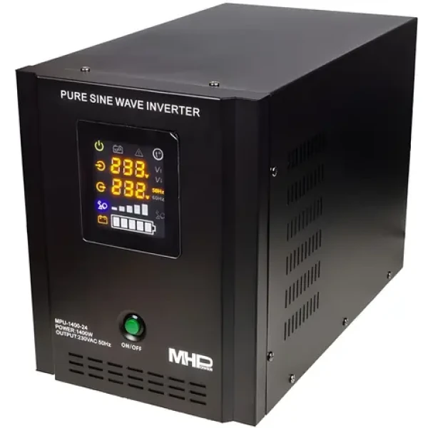 MHPower MPU-1400-24 / Záložní zdroj UPS / 1400 W / čistý sinus / 24 V (MPU-1400-24)