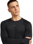 Pánské merino tričko s dlouhým rukávem ICEBREAKER Mens 125 ZoneKnit LS Crewe, Black velikost: L