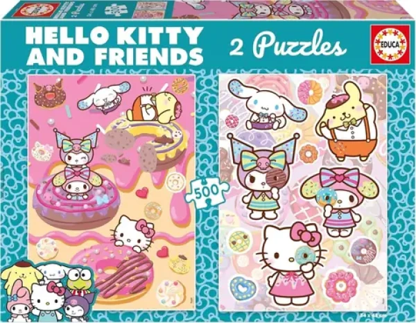 EDUCA Puzzle Hello Kitty s přáteli: Donuty