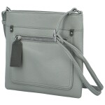 Stylová dámská koženková crossbody kabelka Walida, šedá