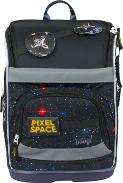 BAAGL Školní aktovka Zippy plus - Pixel Space