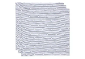 Jollein Pleny 3 ks 70x70 cm Miffy Stripe Navy / Rozměry 70 x 70 cm / 3 ks (535-851-68008)