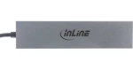 InLine USB-C hub šedá / USB hub / 4x USB-C / USB 3.2 / hliníkové tělo (35392B)