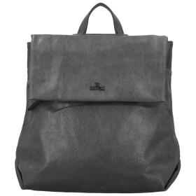 Trendy dámský koženkový kabelko-batoh Coveri Lethea, tmavě šedý