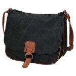 Trendy dámská koženková crossbody kabelka Ulipa, černá