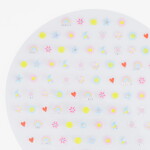 Meri Meri Dětské samolepky na nehty Groovy – 200 ks, růžová barva, plast, papír