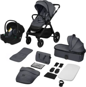 LIONELO Kočárek kombinovaný Layla 3v1 Grey Stone (LO-LAYLA 3IN1 Grey Stone)