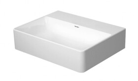 DURAVIT - DuraSquare Umývátko 45x35 cm, bez přepadu, bez otvoru pro baterii, DuraCeram, WonderGliss, bílá 07324500701