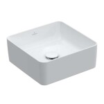 VILLEROY & BOCH - Collaro Umyvadlo na desku, 38x38 cm, CeramicPlus, Stone White 4A2138RW