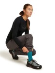 Dámské merino ponožky ICEBREAKER Wmns Hike+ Light Crew, Tidal Teal/Lichen velikost: 41-43 (L)