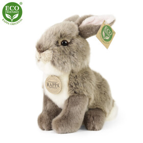 Eco-Friendly zajíc šedý sedící 20 cm