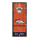 Cedule Denver Broncos NFL s otvírákem