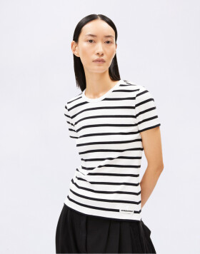 Tričko Armedangels Kardaa Stripes 307 white-black