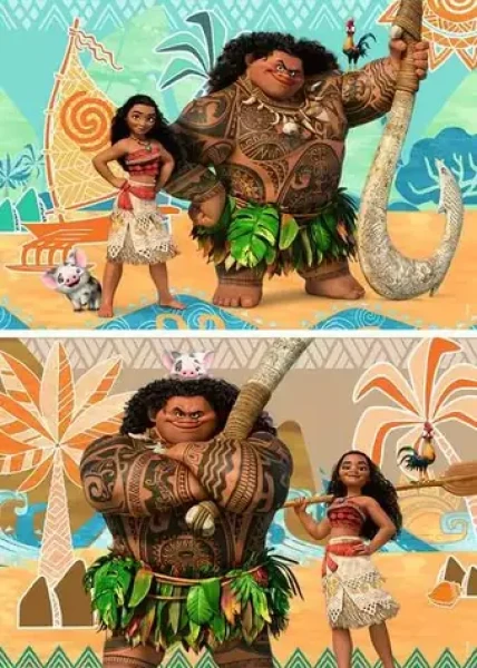 RAVENSBURGER Puzzle Odvážná Vaiana: Přátelé