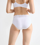 SLOGGI ROMANCE – Midi kalhotky z bavlny Supima® s krajkou Sloggi WHITE 38