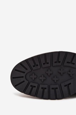 Pánské kožené zateplené kotníkové boty Big Star na zip – černé Velikost: 41