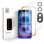 Tech-Protect Supreme Set čirá / Tvrzené sklo / Apple iPhone 16 / 3 ks
