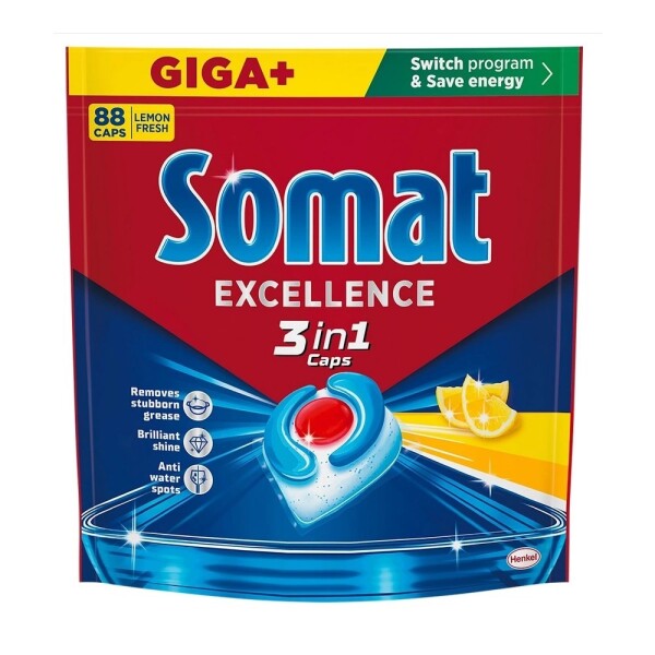SOMAT tablety do myčky 88 ks EXCELLENCE 3v1 MEGA