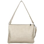 Stylová dámská koženková crossbody kabelka Cindra, zlatá