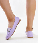 Dámské mokasíny s ozdobnou sponou M615 Purple světle fialová - Wellspring světle fialová 37