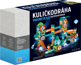 Kuličkodráha magnetická se světlem 150ks