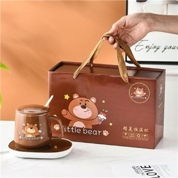 Aptel EL. OHŘÍVAČ HRNKŮ MEDVÍDEK + HRNEK