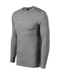 Merino Rise LS triko pánské tmavě šedý melír 2XL