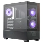 Cooler Master Elite 690 Wood černá / ATX / 2x USB-A 3.0 / 1x USB-C 3.2 / 3x 120mm ARGB / bez zdroje / průhledná bočnice (E690-KHNN-S00)