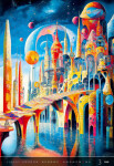Nástěnný kalendář 2026 Helma - Surreal New Worlds