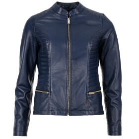 Dámská Kožená Bunda Sage Aerion Brixton Modrá Velikost: XL