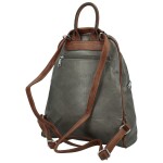 Trendy dámský koženkový kabelko-batůžek Eligio, šedý