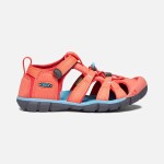 Dětské sandály SEACAMP II CNX, CORAL/POPPY RED, keen, 1022989/1022941/1022974, červená - 24