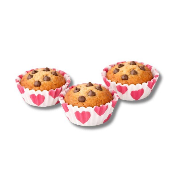 Dortisimo Košíčky na mini muffiny Srdíčka růžová (80 ks)