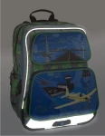 Bagmaster školní batoh GALAXY 6 C Blue/Green/Yellow