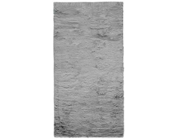 Koberec Bobs 110x170 cm, šedá imitace králičí kožešiny