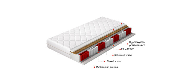 Matrace Amore Rozměr: 120 x 200 cm, Potah: Hypoalergenní potah
