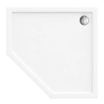 REA - Pětiúhelníková sprchová vanička Diamond 90x90 bílá REA-K6522