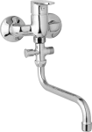 JB Sanitary Nástěnná umyvadlová a sprchová baterie TIRA, rozteč 100 mm, bez příslušenství, trubkové ramínko 300 mm D10 31 50
