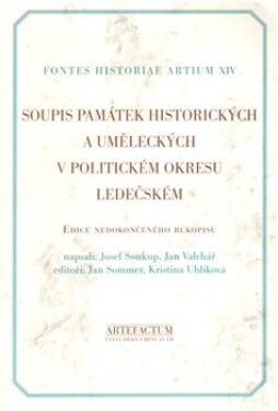 Soupis památek historických uměleckých politickém okresu ledečském Josef Soukup,