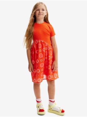 Oranžové holčičí šaty Desigual Andy Holky
