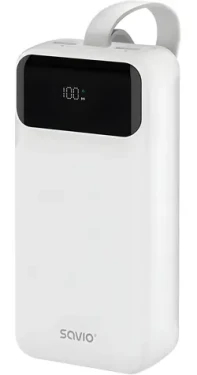 SAVIO BA-11 bílá / Powerbanka / 30000 mAh