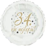 34. narozeniny balónek kruh Balonky.cz 34. narozeniny balónek kruh Balonky.cz