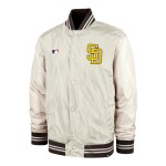 47 Brand Pánská bunda San Diego Padres MLB Regent Track Jacket Natural Velikost: M
