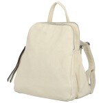 Moderní dámský koženkový batůžek Robbie new, krémový