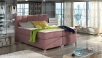 Boxspring Basilio Rozměr: 180 x 200 cm, látka: Riviera 36, Varianta: Bez LED osvětlení